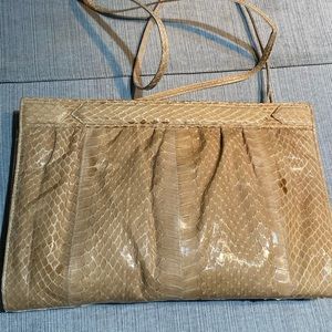Snake skin purse. MaryAnn Rosenfeld